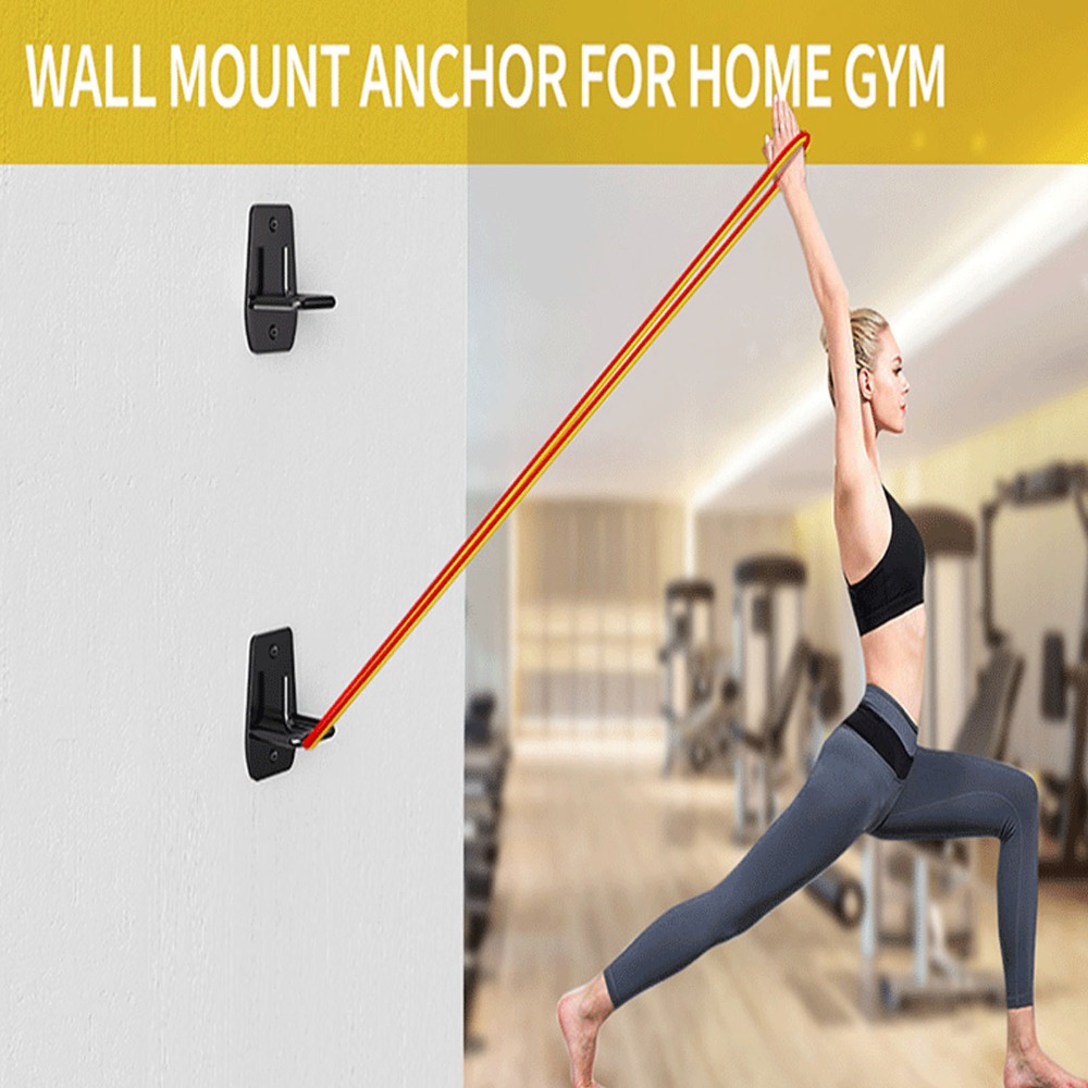 Home Gym Training - 3 stuks zwarte oefenband wandanker van