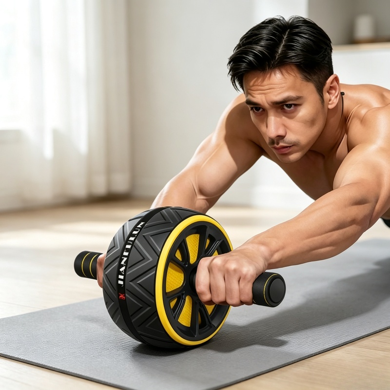 Home Gym Rig - Antislip Ab Roller Wiel, Duurzame Buikspiertrainer,