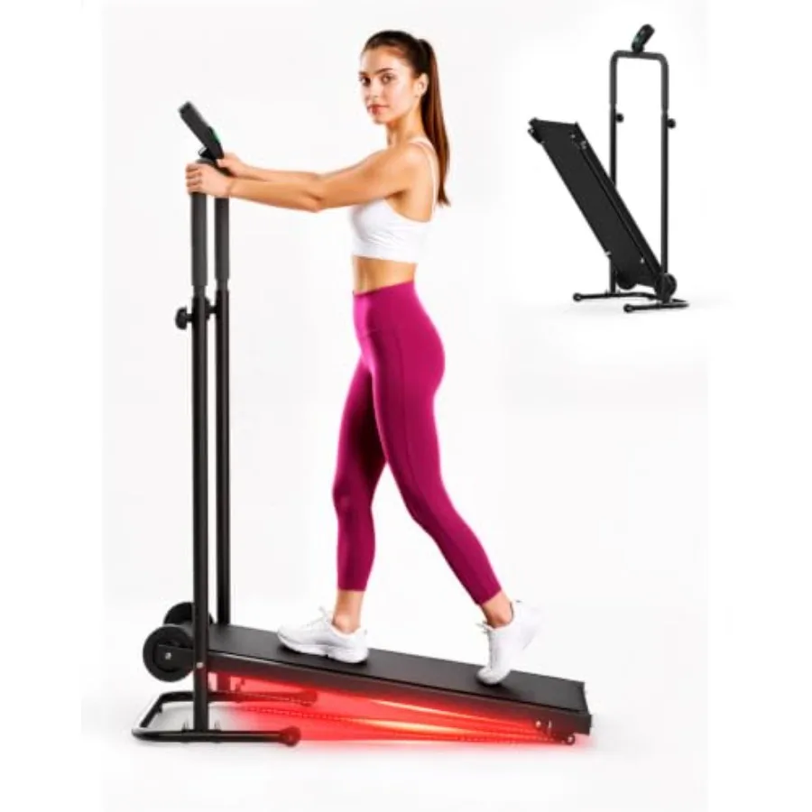 Home Gym Manual - Handmatige loopband met dubbel vliegwiel –