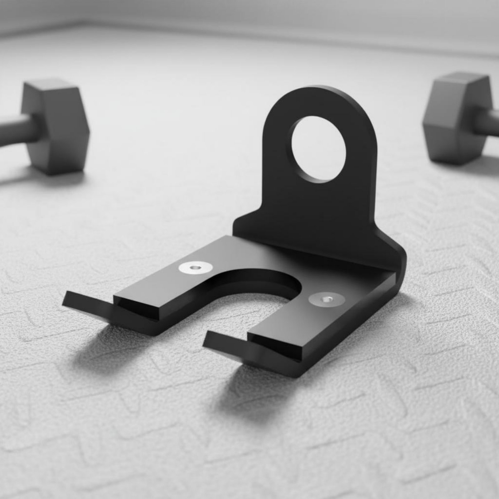 Home Gym Wall Mounted - Wandbevestigde standaard halterhouder, ruimtebesparende halteropbergbeugel voor