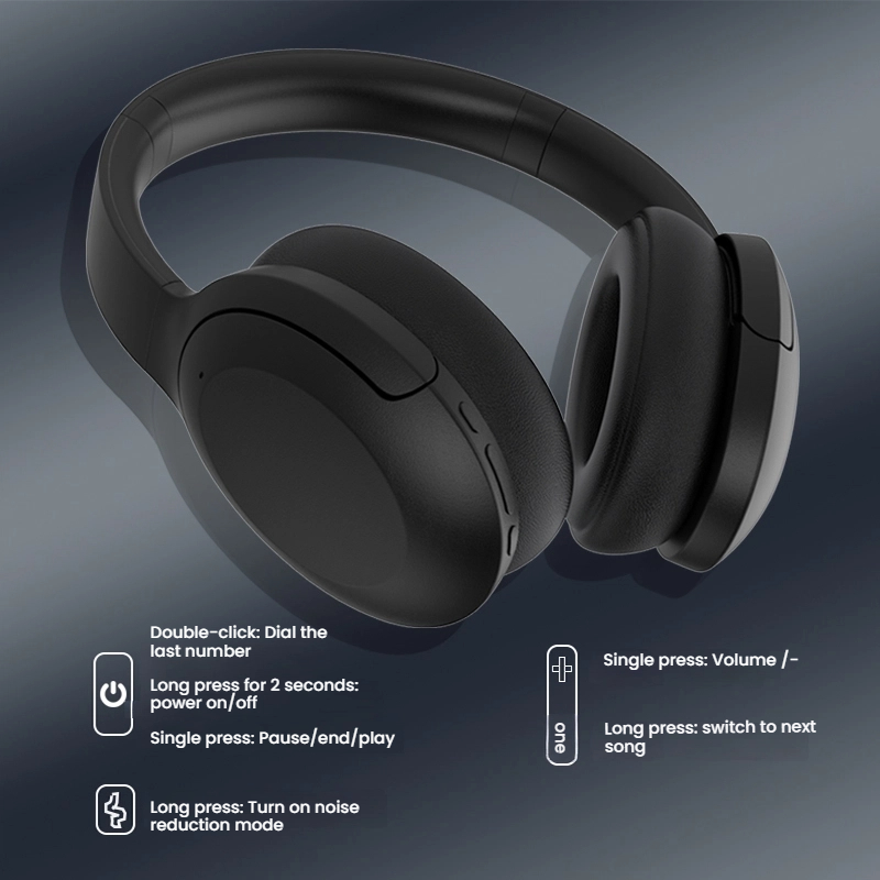 Home Gym Manual - Ruisonderdrukkende hoofdtelefoon Draadloze over-ear Bluetooth-hoofdtelefoon Diepe