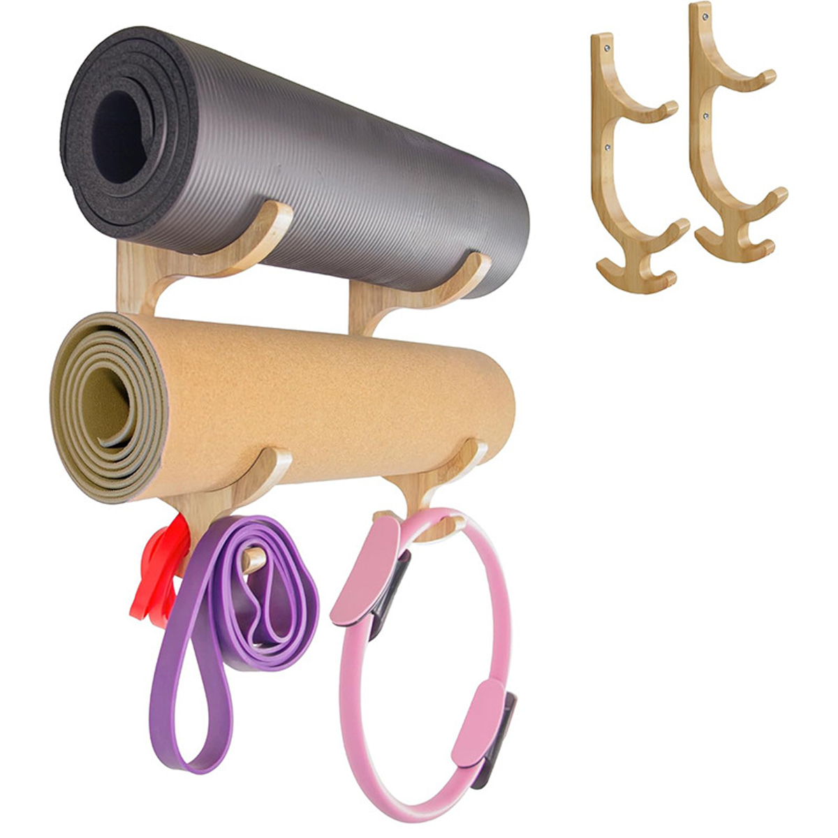 2-delige weerstandsbandhouder, - Home Gym Wall Mounted recensie en prijs