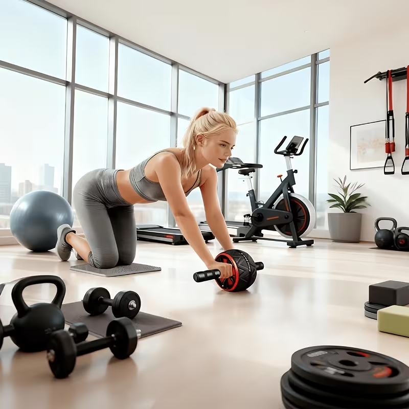 Ab Roller Wiel en Kniemat, Bui - Home Gym Rig recensie en prijs
