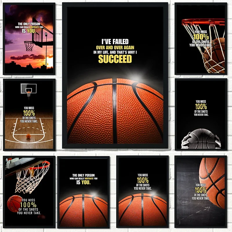 Basketbal inspirerende quote c - Home Gym Room recensie en prijs
