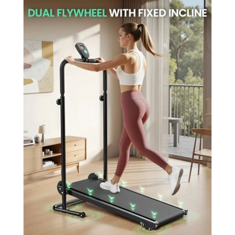 Handmatige loopband met dubbel - Home Gym Manual recensie en prijs