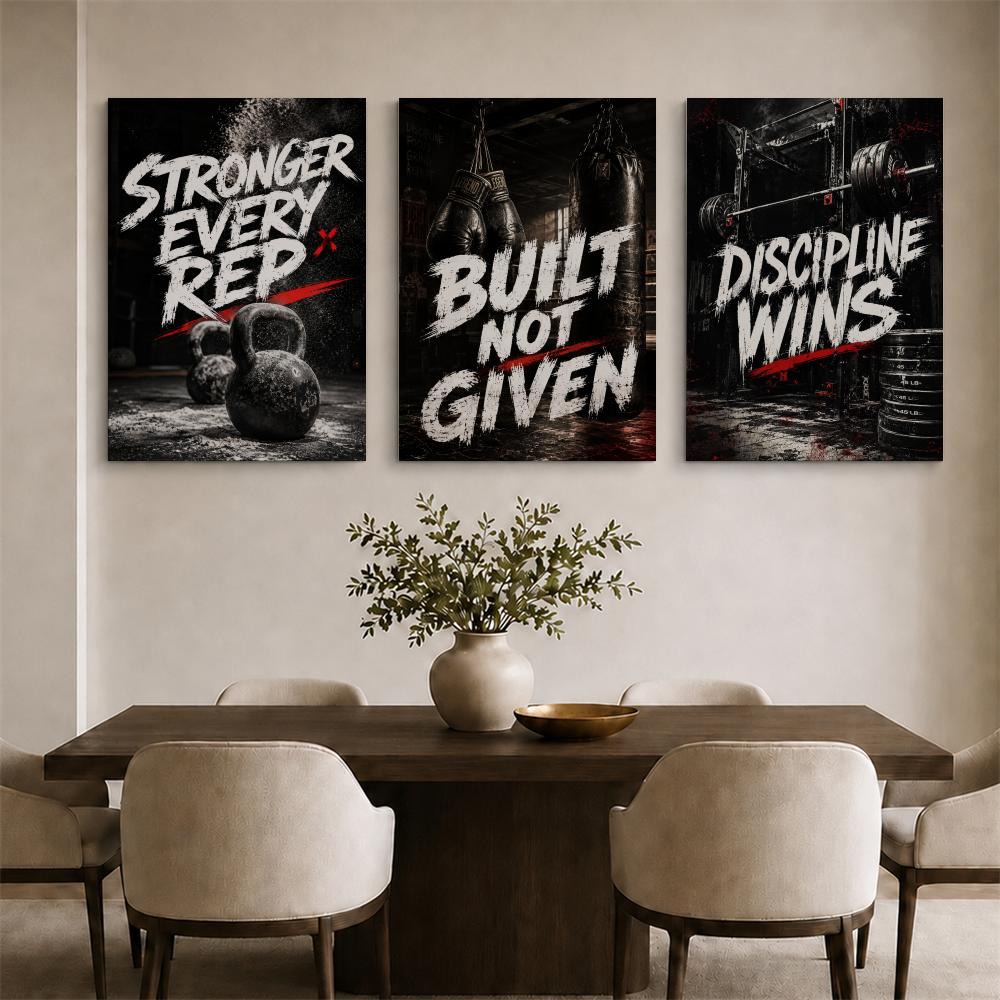 Motiverende Gym-Wandkunst in L - Home Gym Room recensie en prijs