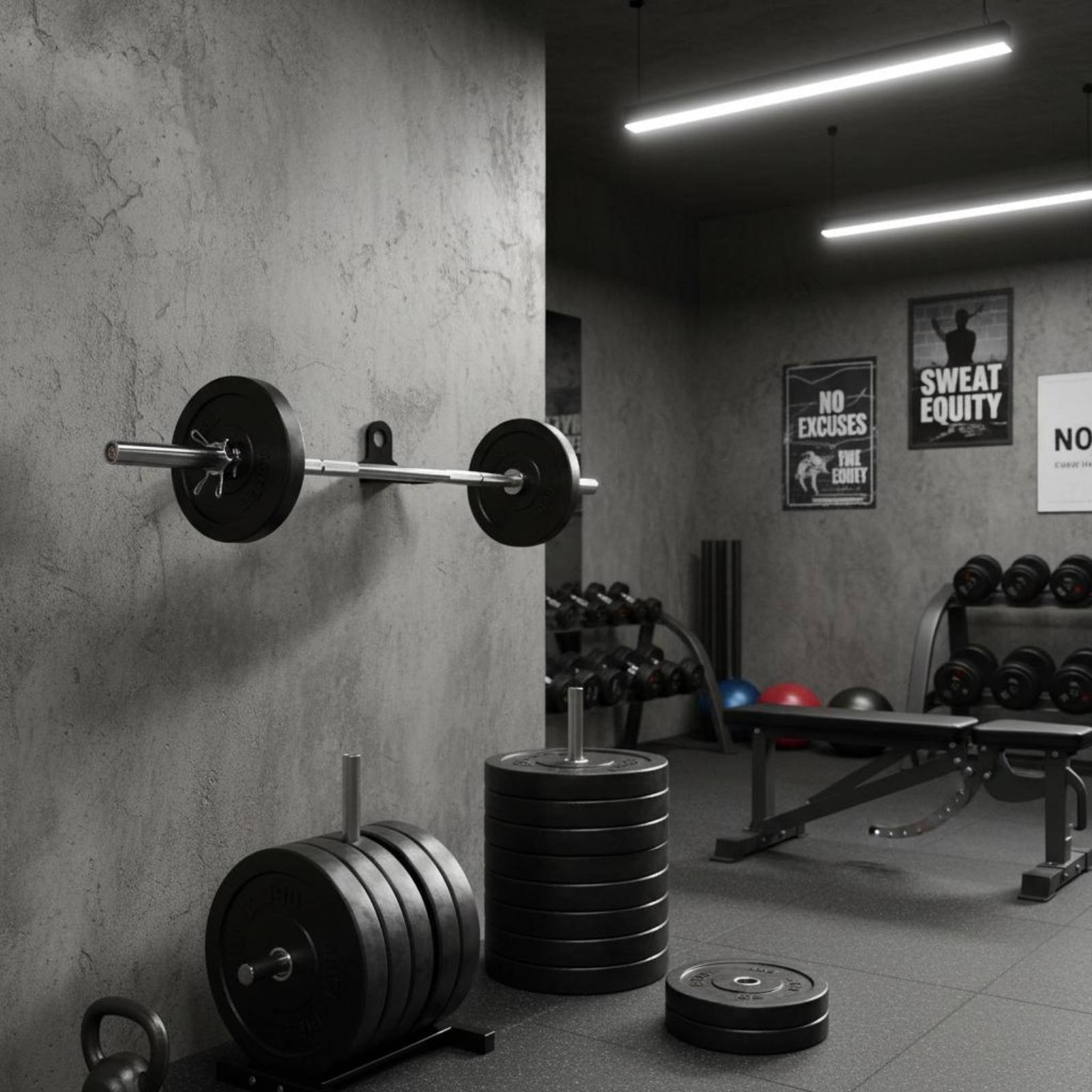 Wandbevestigde standaard halte - Home Gym Wall Mounted recensie en prijs